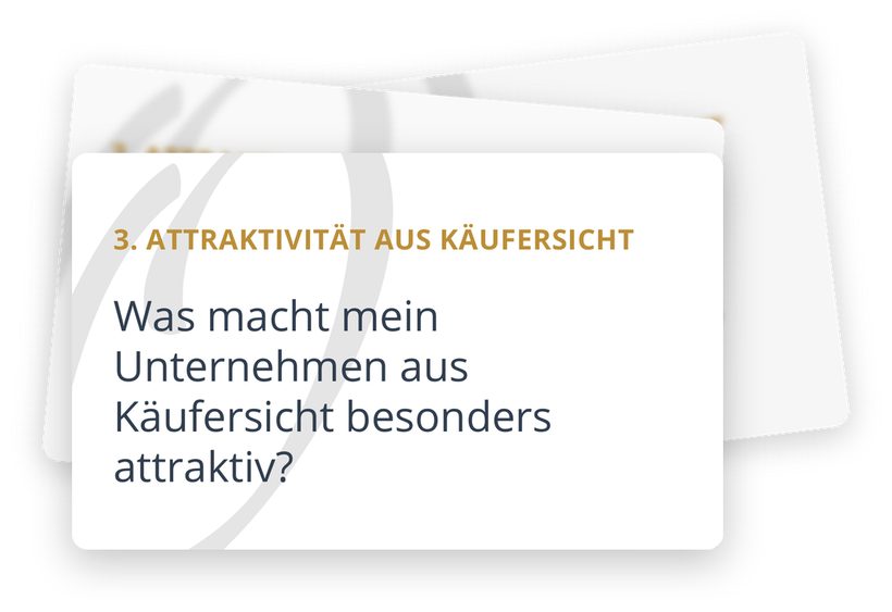 Reflexionskarten von Oakstreet, Themenfeld Attraktivität aus Käufersicht: Was macht mein Unternehmen aus Käufersicht besonders attraktiv?